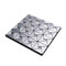 30x30Cm Aluminum Tile Self Adhesive Wallpaper Kitchen Backsplash Sticker Decor - Silver