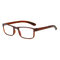 Men Women Folding Reading Glasses With Glasses Case Anti Blue Ray EyeProtection Presbyopic Glasses - Brown