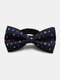 Men Dacron Dot Striped Cashew Flowers Pattern Jacquard Bowknot Formal Suit Banquet Bow Tie - #04