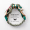 Womens Print Fashion Comfortable Stripe Headwear Travel Home Casual Headband - Green