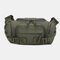 Men Canvas Camouflage Outdoor Tactical Sport Riding Waist Bag Sling Bag Chest Bag - Army Green