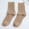 Ankle Socks Men's Socks Wild Solid Color Draw Men's Tube Socks Cotton Business Sports Socks - Khaki