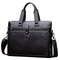 Vintage Faux Leather Business 14″ Laptop Bag Handbag Corssbody Bag For Men - Black
