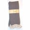 Crochet Lace Trim Cotton Knit Footed Leg Boot Cuffs Socks Knee High Stockings - Light Gray