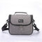 Portable Travel Insulated Cooler Lunch Bag With Shoulder Strap Office Outdoor Picnic Tote Bag - Gray