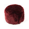 Men's And Women's Hats Hoods Head Caps Fur Velvet Thickened Cold Warm Hat - Wine Red