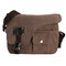 Vintage Messenger Bag Canvas Crossbody Bag Shoulder Bag For Men - Coffee