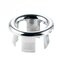 Запасная крышка с круглым кольцом для раковины Круглая хромированная отделка Ванная комната Керамический Кольцо для перелива для раковины - #2
