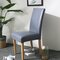 PU Leather Stretch Waterproof Chair Seat Cover Dining Room Wedding Banquet Party Home Decor - Grey