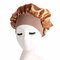 Women Elastic Sleeping Hat  Headband  Beanie Cap Hair Care Beanie  - Gold