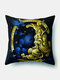 1 PC soleil lune Mandala motif taie d'oreiller jeter taie d'oreiller décoration de la maison planètes housse de coussin - #05