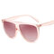 Men's Woman's Retro Sunglasses Fashion Big Circle Round Frame Sunglasses - #04