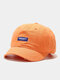 Unisex Cotton Embroidery Letter Casual Short Brim Outdoor Sunshade Hunting Blazing Orange Safety Orange Baseball Hat - Orange