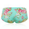 Floral Print Lace-trim Seamless Butt Lifter Low Rise Panties - #01
