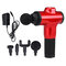 3600r/min 6 Speed Muscle Relief Massage Therapy Vibration Gun Deep Tissue Electric Massager Percussion Massager Device - Red