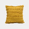 Nordic Wind Tassel Pillow Living Room Sofa Cushion Soft Pillowcase - Yellow