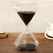 3/5 Minutes Sandglass Minuterie de cuisine Crystal Hourglass Craft Ornement cadeau Décoration intérieure - Noir