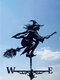 Garden Farm Iron Witch Death Horse Home Weathercock Weather Vane Wind Direction Indicator Yard Measuring Tools - #01