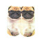 Men Women Casual Low Cut Ankle Socks Cotton 3D Printed Animals Socks - #1