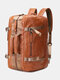 Multifunction Large Capacity Waterproof Wearable Breathable Multi-Carry Backpack Shoulder Bag Handbag - Brown