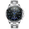 LONGBO Top Brand Mens Silver Watches Luxury Stainless Steel Strap Luminous Waterproof Quartz Watch - Black
