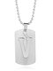 Trendy Simple Geometric-shaped Hollow Letter Pendant Round Bead Chain 3 Wearing Methods Stainless Steel Necklace - V