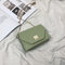 Texture Small Square  Chain Bag Mini Messenger Bag Shoulder Bag - Green