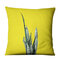 Fodera per cuscino in lino giallo con cactus succulenti - #3