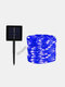 50/100/200 قطعة LED الشمسية ضوء في الهواء الطلق ضد للماء سلسلة جارلاند الجنية ضوءs حفلة عيد الميلاد حديقة مصباح للطاقة الشمسية الديكور - أزرق