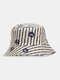 Unisex Cotton Anchor Sailing Lighthouse Print Double-sided Wearable Bucket Hat - #04