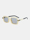 Men Retro Fashion Outdoor UV Protection Square Frame Sunglasses - #03
