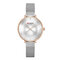 Polso da donna stile casual Watch Maglia in acciaio inossidabile al quarzo Watch Impermeabile Watch - 06