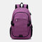 Men Outdoor USB Charging Waterproof Travel Backpack - Purple