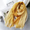 Cotton And linen Scarf Ladies Autumn And Winter Gradient Color Matching Ladies Forest Women Slub Yarn Shawl - #3