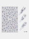 3D Holographic Nail Art Stickers Colorful DIY Butterfly Nail Transfer Decals - #08
