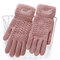 Knit Christmas Gloves Touch Screen Outdoor Gloves  - 018E-aa