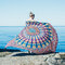 59 x 83'' Bohemian Style Thin Chiffon Beach Yoga Towel Mandala Rectangle Bed Sheet Tapestry - Purple Red