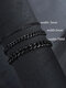 Trendy Hip Hop Cuban Chain Adjustable Stainless Steel Men Bracelet 3/5/7mm Width Chain Bracelet - Black