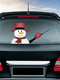 Christmas Snowman Elf Wiper Sticker Removable Rear Windshield Stickers Car Sticker - #04