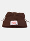 Men & Women Cute Piggy Cat Ears Plain Color Keep Warm Windproof Knitted Hat - Brown