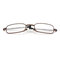 Men Women Foldable Reading Glasses Hyperopia Glasses With Mini Glasses Case Presbyopic Glasses - Brown