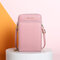 Women PU leather Phone Bag Crossbody Bag - Pink