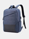 Men's Oxford USB rechargeable Backpack 15.6 inch Computer Bag Large Capacity Backpack - Blue