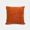 Almofada nórdica de cor sólida com textura listrada Sofá-cama Almofada de cabeceira para sala de estar - laranja