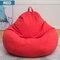 70x80cm/80x90cm Linen Bean Bag Chairs Cover Sofas Lounger Sofa Chair Cover  Indoor Bean Bag Cover - Red