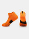 Men Cotton Non-slip Quick-drying Socks Breathable Sweat-absorbent Sports Socks - Orange