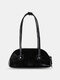 Simple Candy Color Multifunctional Handbag Bag - Black
