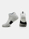 Men Cotton Non-slip Quick-drying Socks Breathable Sweat-absorbent Sports Socks - Gray