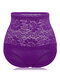 Lace High Waist Tummy Shaping Hip Lifting Panties - Purple