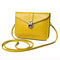 Woman PU Crossbody Bag Phone Bag Little Envelope Bag Storage Bag - Yellow